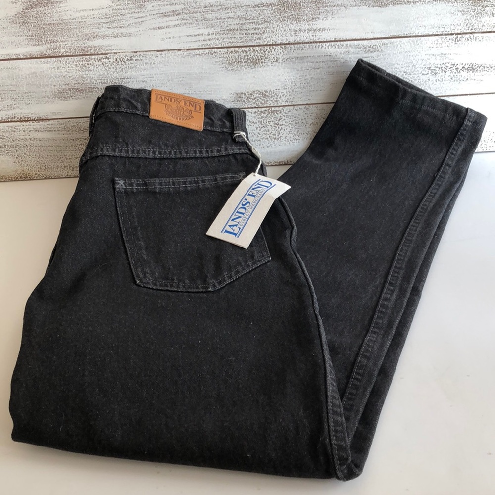 Lands End Jeans stone Wash Dark Jeans sz 12P